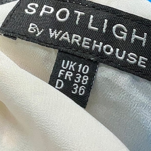 Spotlight by Warehouse Halter Watercolor Floral Maxi Dress Size 6 US - Picture 3 of 6